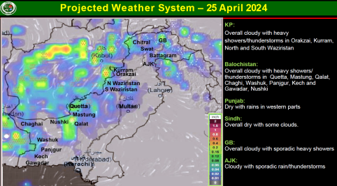 Weather Projection 21-29 April 2024